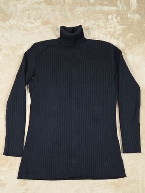 Mondi Blue Ribbed Turtleneck